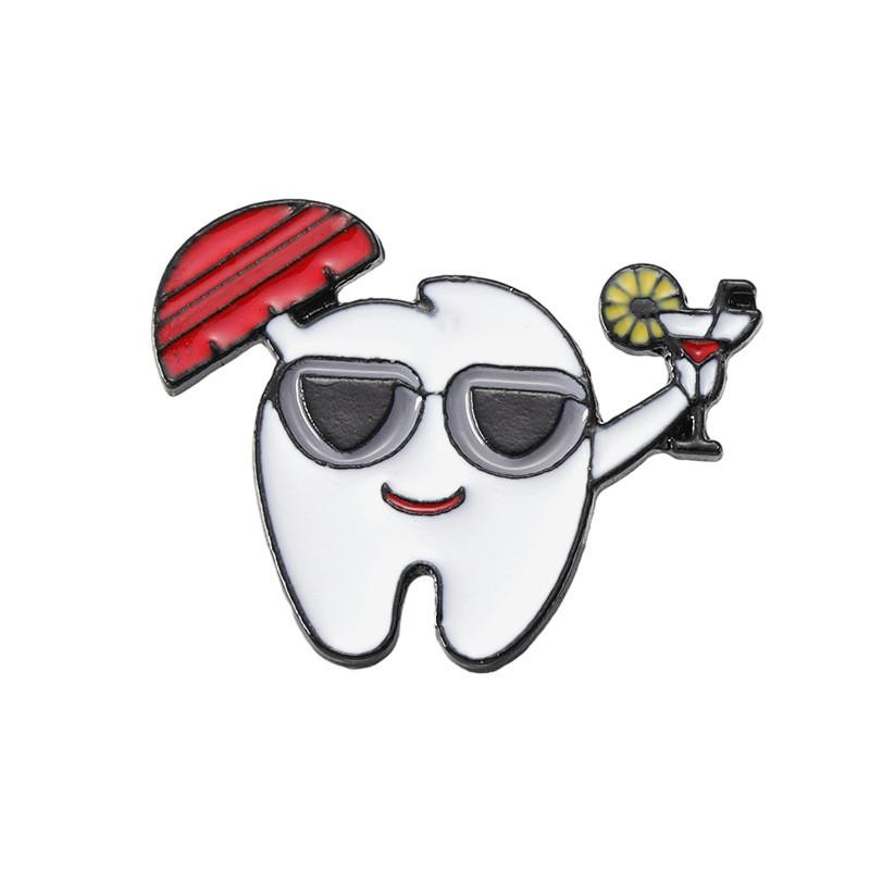 Мультяшный Привлекательный Пин-значок Зубная щетка Очаровательный Значок из сплава Для Стильных Идей Подарок
