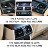 Front Row air Conditioning Vent Outlet tab Clip Compatible with BMW X5 E70 X6 E71 Air Grille Clips - A/C Vent Outlet Tab Clip (Front)