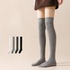 Knee-high Socks, Autumn and Winter Pressure Socks, Slimming Socks, Solid-colored Cotton Socks, Versatile Thigh-high Socks, Ladies