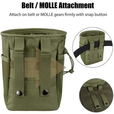 Тактическая подсумка Molle для сброса магазинов Сумка с затяжкой для патронов Регулируемая универсальная кобура Кофр для страйкбола Пейнтбола Охотничьего снаряжения