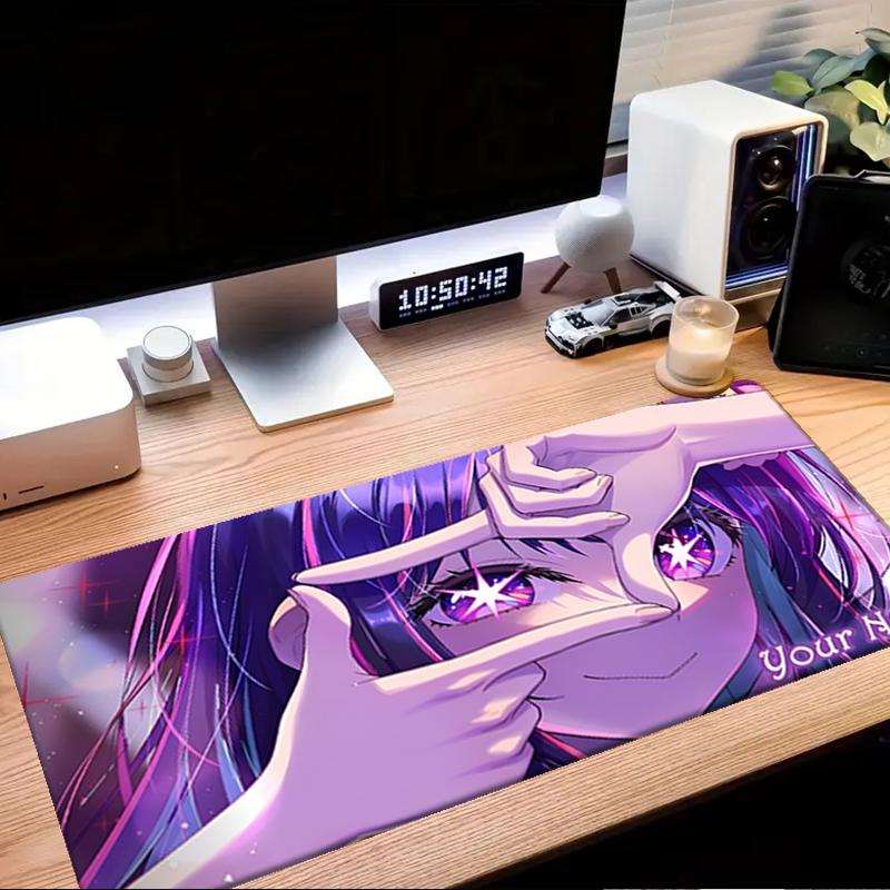 1PC Custom Name Purple Eyes Dream Mouse pad, keyboard and mouse desk pad, for computer notebook Birthday Gift For Any Room Or Office