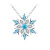 Hottest Water Blue Snowflake Necklace Fashionable Exquisite Necklace for Women