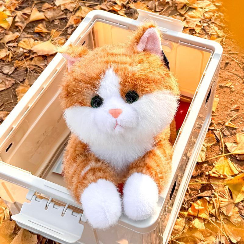 Обнимать ребенка симуляция лежащего кота подушка-плед котенок кукла плюшевая игрушка спящая обнимающая кукла подарок на день рождения для девочки