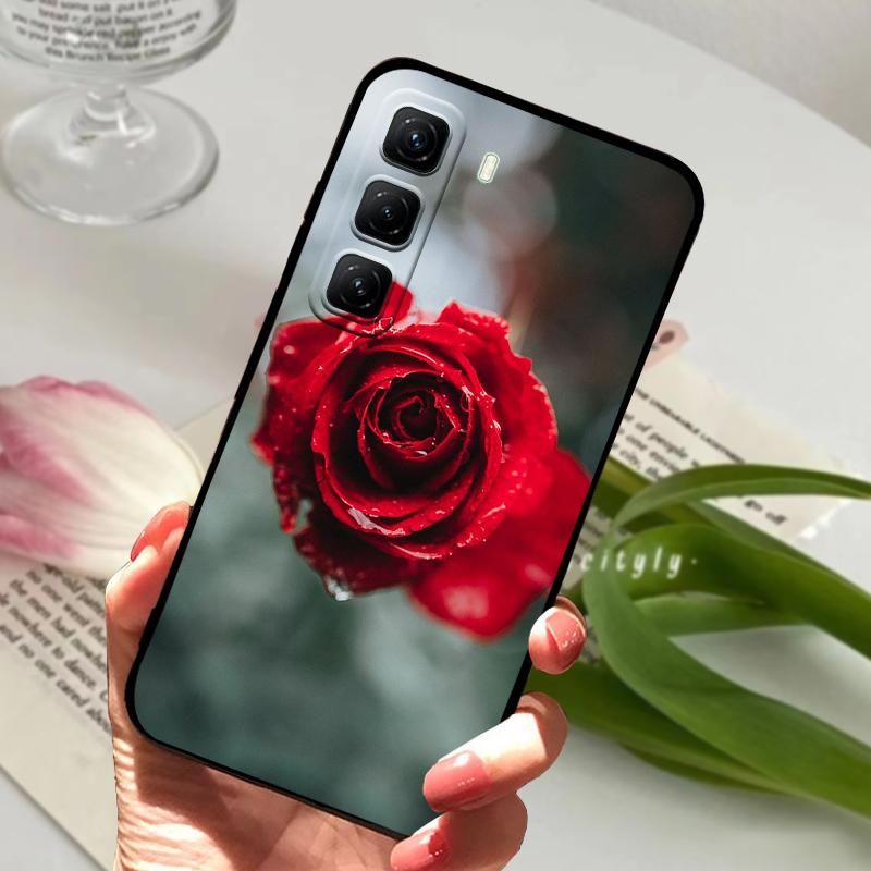 Для Infinix Hot 50 Pro 4G Чехол X6881 Милый Силиконовый ТПУ Матовый Чехол для Телефона Для Infinix Hot50 Pro+ 4G Бампер 50 Pro Plus X6880 Capa