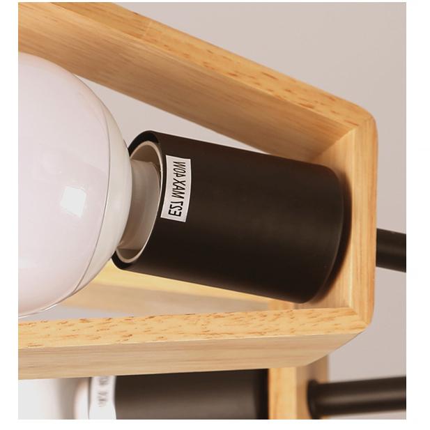 Деревянная люстра для гостиной спальни