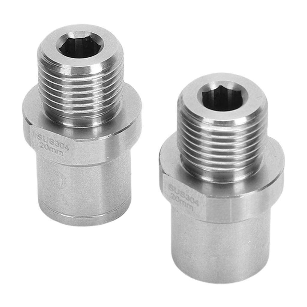 2PCS Bike Pedal Extender Adapter Aluminum Alloy 1 2 Inch to 9 16 Inch Converter for Bike Cranks