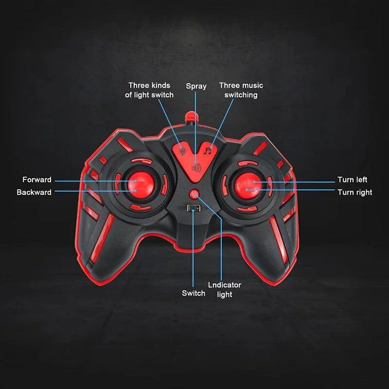 2.4GHz Remote Control Cars Monster Shark RC Car Electric Trucks Stunt Vehicle Sound Light Spray Toys for Boys Kids Children Gift