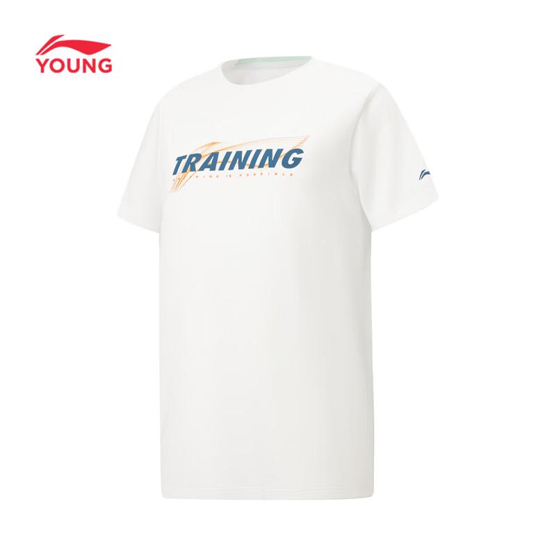 Li-Ning Спортивная футболка с круглым вырезом для мальчиков, быстросохнущая