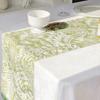 Зеленый цветочный принт дорожки для стола кофе кухня обеденный стол рождество свадьба праздник фермерский шик водонепроницаемый домашний декор