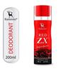 Ramsons - RED ZX Deodorant Spray 200 ML | Body Perfume For Men | TN - Bergamot, Lemon, Lavender | MN - Carnation | BN - Musk, Amber, Cedar