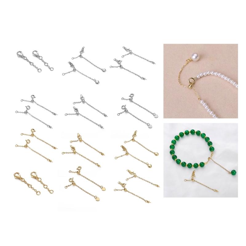 Многоцепочная регулируемая по длине цепочка-удлинитель с застежкой-лобстером, подвеска-шарм для удобной посадки, ювелирный аксессуар