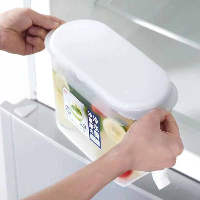 Ведро для напитков на 3,5 л, диспенсер для напитков с краном, холодильник, холодный чайник