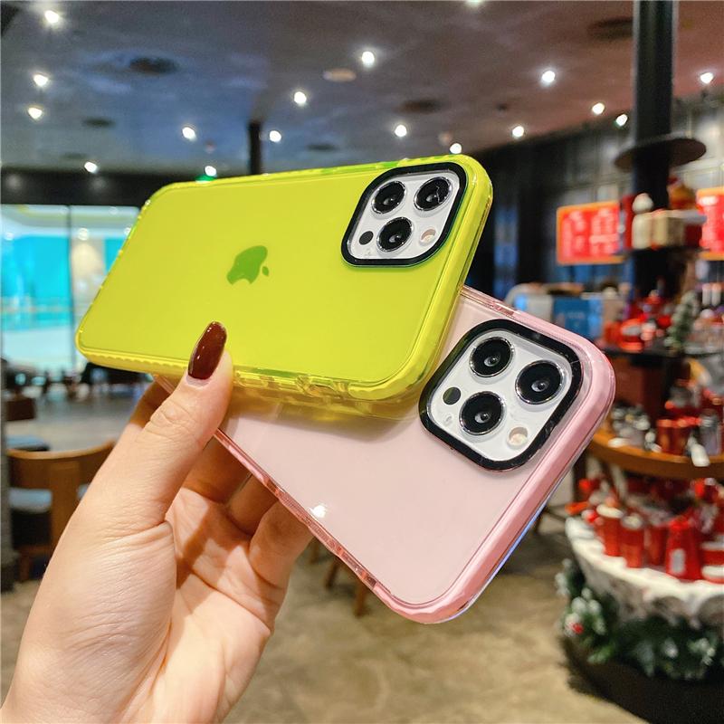 Роскошный прозрачный цветной чехол для iPhone 16 Pro Max для iPhone 15 14 13 12 11 Pro Max X Xs Xr Мягкая защитная крышка