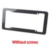 1/2 Plastic ABS Carbon Fiber Patterned License Plate Holder with Standard Screw Kit for License Plate Frame Protection Parts