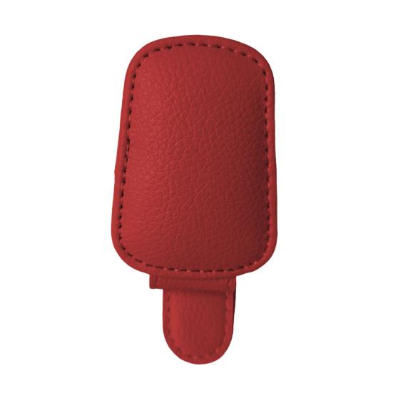 Universal Car Visor Clip Faux Leather Magnetic Eyeglass Holder for Sunglasses Reading Glasses Convenient Eyeglasses Hanger