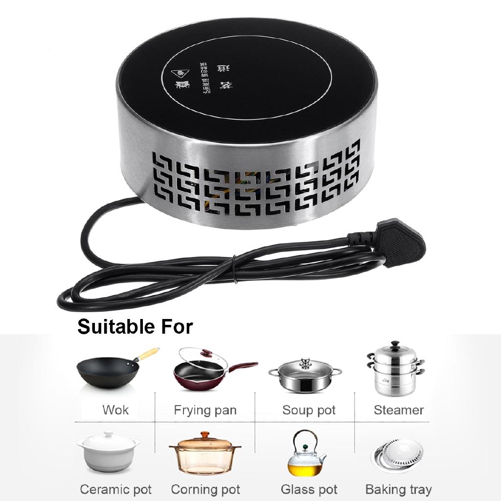 1500W Electric Ceramic Mini Induction Cooker Cooking Teapot No Radiation Water Boiling Induction Cooker Sensor Touch