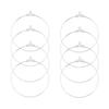 30Pcs Simple Iron Round Rings DIY Earrings Handmade Pendant Ring Jewelry Accessories
