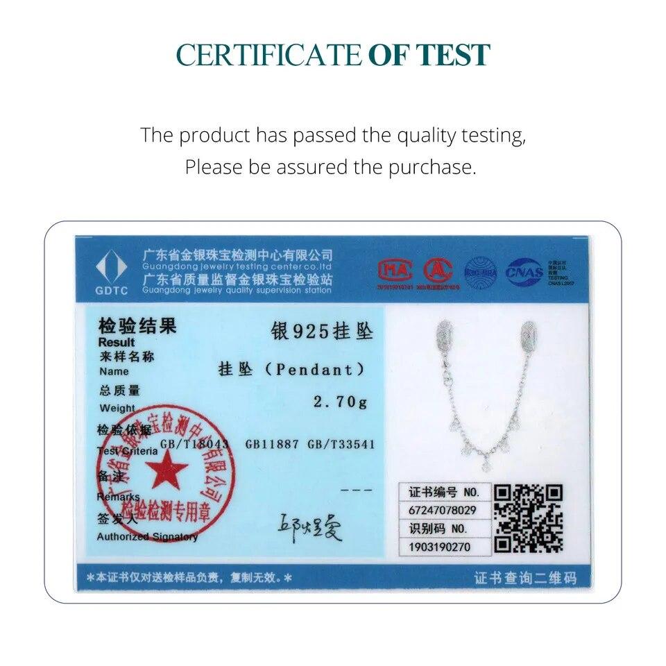 BAMOER Dainty Стерлинговое Серебро 925 пробы Тисненый Силиконовый Шарм CZ Защитная Цепочка для Женщин подходит Оригинальный Браслет Изящных Ювелирных Изделий