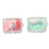 2 Pair Ear Plugs Waterproof Noise Reduction Shark Fin Edges Silicone Reusable Washable for Sleep Swimming Study