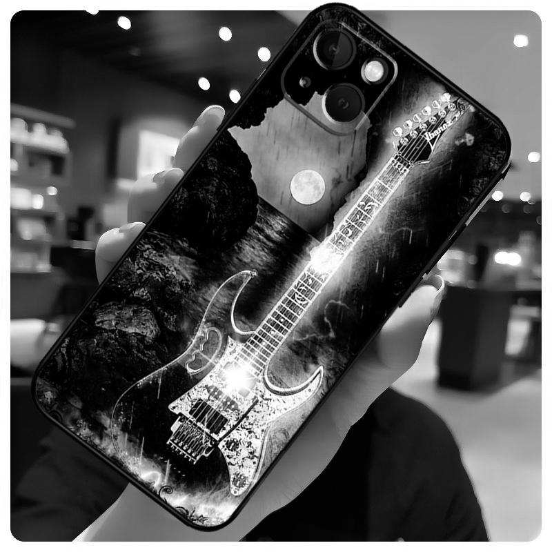 Чехол-кейс с рисунком гитарной музыки для iPhone 16 13 14 11 12 15 Pro Max X XR XS Max Plus 14 Plus Задняя крышка
