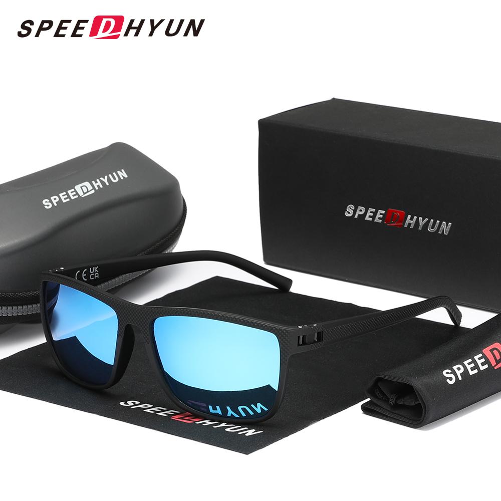 Солнцезащитные очки SPEEDHYUN с антибликовым покрытием, матовый черный металл