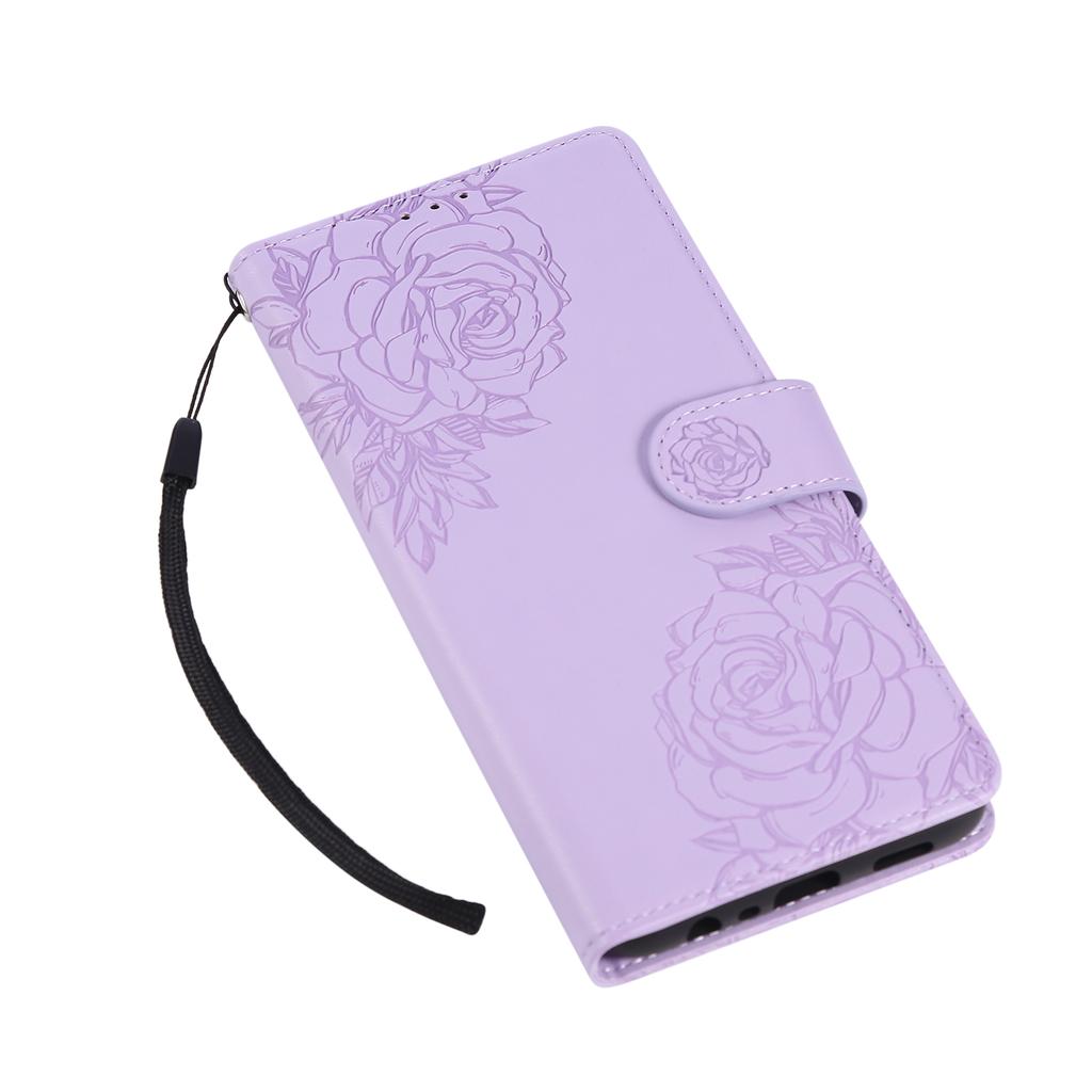 Для Realme C21Y/C25Y Чехол Кошелек из ПУ кожи с рисунком розы Чехол для телефона с 3 слотами для карт