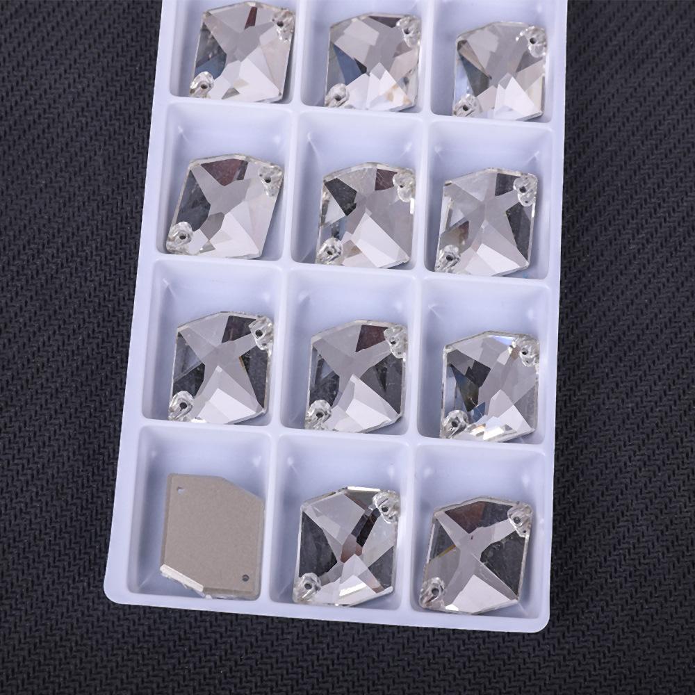 K9 Мягкий Специальной Формы Плоскодонный Двухотверстный Стеклянный Пришивной Страз, Белый AB Специальный Цвет Одежда С Бриллиантом Сделай Сам Кристальный Страз