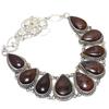 Dinosaur Bone Gemstone Handmade Ethnic 925 Silver Necklace 18" JCN353-79