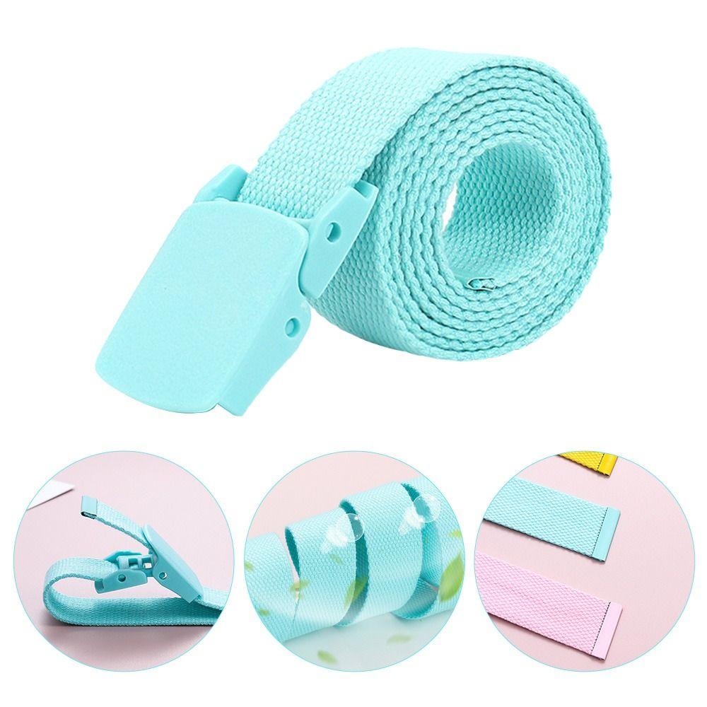 Casual Dress Decoration Plastic Buckle Waist Strap Waistband Canvas Belts Waist Belts