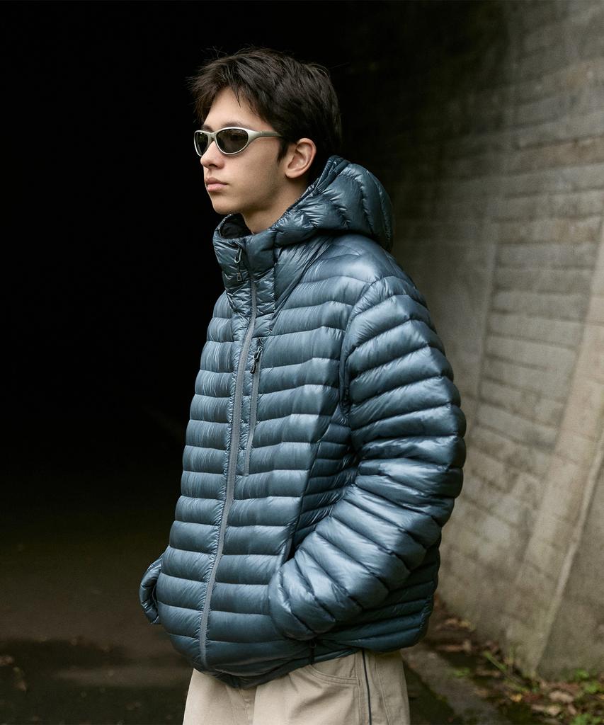 Minimalproject Silent See-Through Hooded Lightweight Down Jacket Mpj112 / 4 Colors