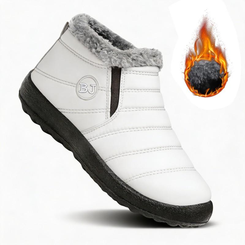 Womens Winter Warm Short Boots Plus Size Flat Non-slip Snow Shoes