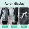 50 шт./пакет одноразовые фартуки унисекс широкое применение высокая прочность универсальные многоцелевые регулируемые ужин пластиковые принадлежности для ресторана