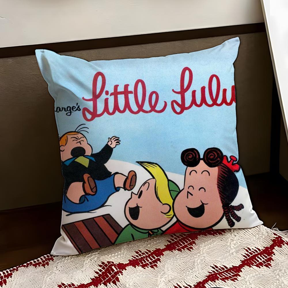 The Little LLulu Show Cushion Cover Reversible Soft Durable Pillow Cover Home Car MultiScene Use for Daily Comfort