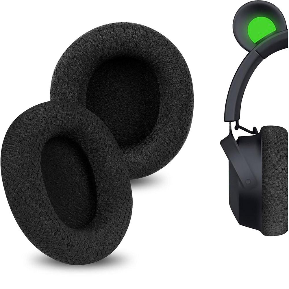 Headphones Ear Cushions Memory Foam Earpads Cover Earmuffs Repair Parts For Razer Barracuda X Gaming Headset (Black)