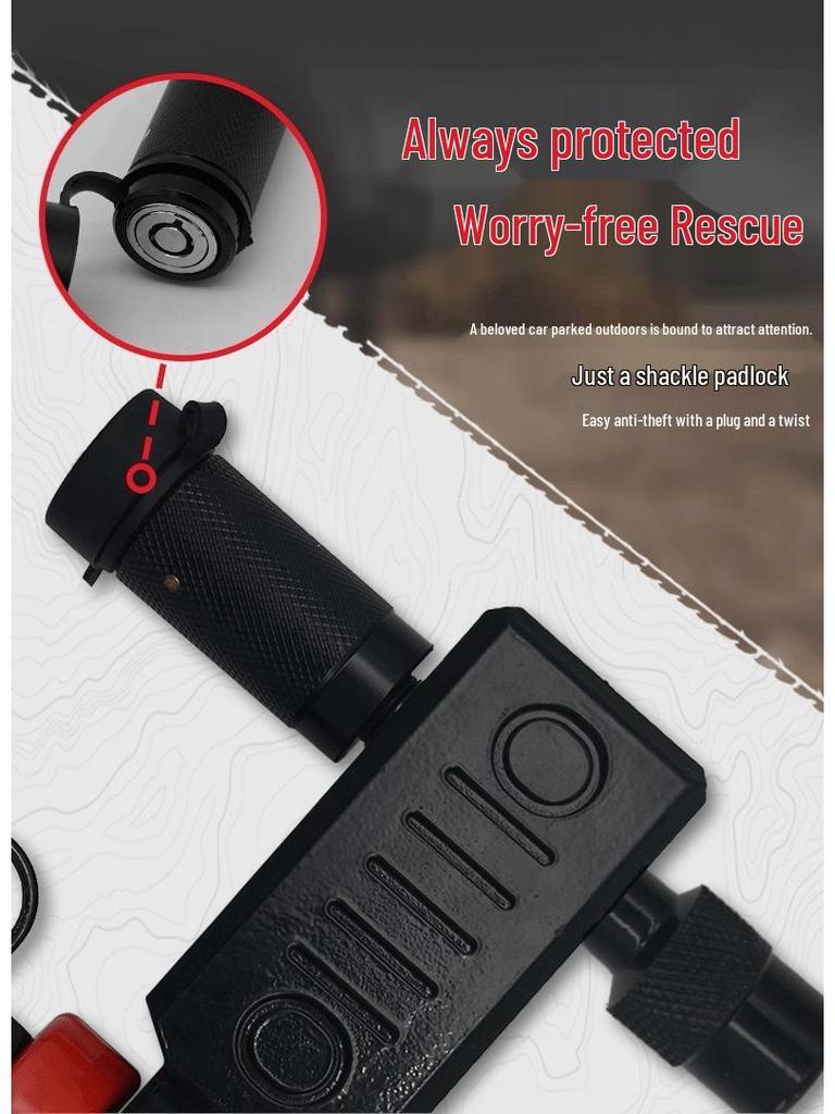 Универсальный фиксатор сцепного устройства Замок для фаркопа прицепа с антикоррозийным ремешком и 2 ключами для защиты от кражи