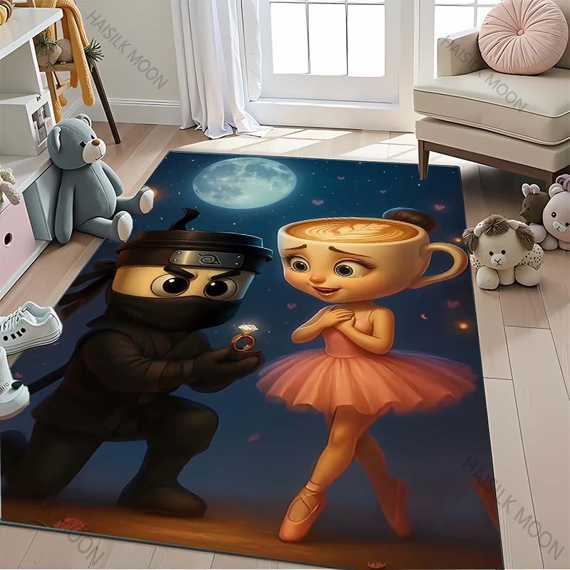 Преувеличенные и Смешные Существа Итальянская Тема Маразма Ковер Гостиная Спальня Прикроватный Ванная Комната Коврик для Пола Домашний Декор Ковер Подарок