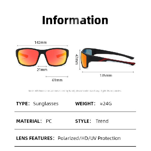 Polarized sunglasses for sports, cycling, hiking, fishing, driving, and biking