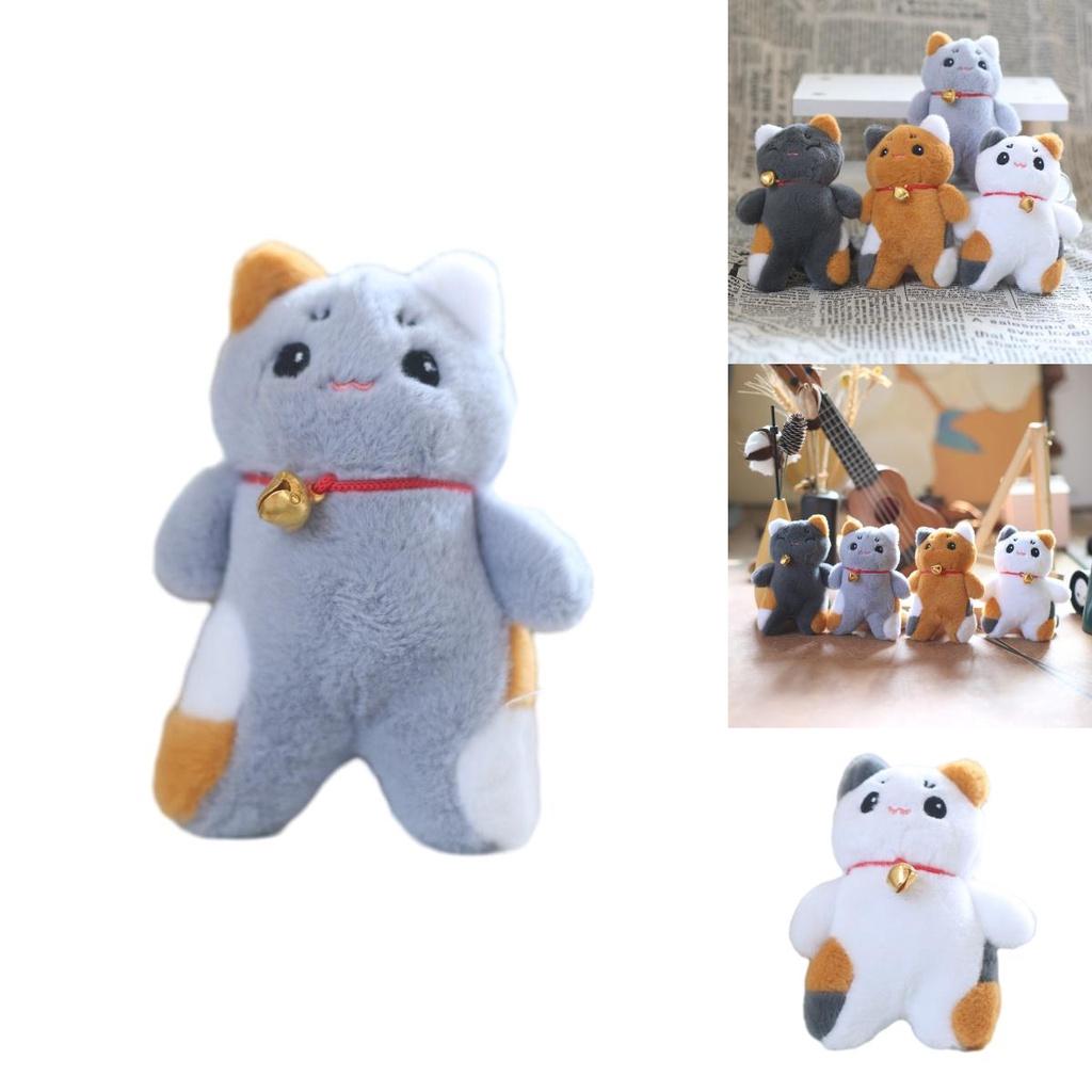 Популярный подвесной ornament Колокольчик-кошка, мягкая игрушка из набивки для сумок