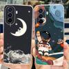 For Huawei Nova Y70 Plus Case MGA-LX9 Stylish Painted Cover Silicone Soft TPU Phone Case For Huawei Nova Y70 NovaY70 Y 70 Bumper