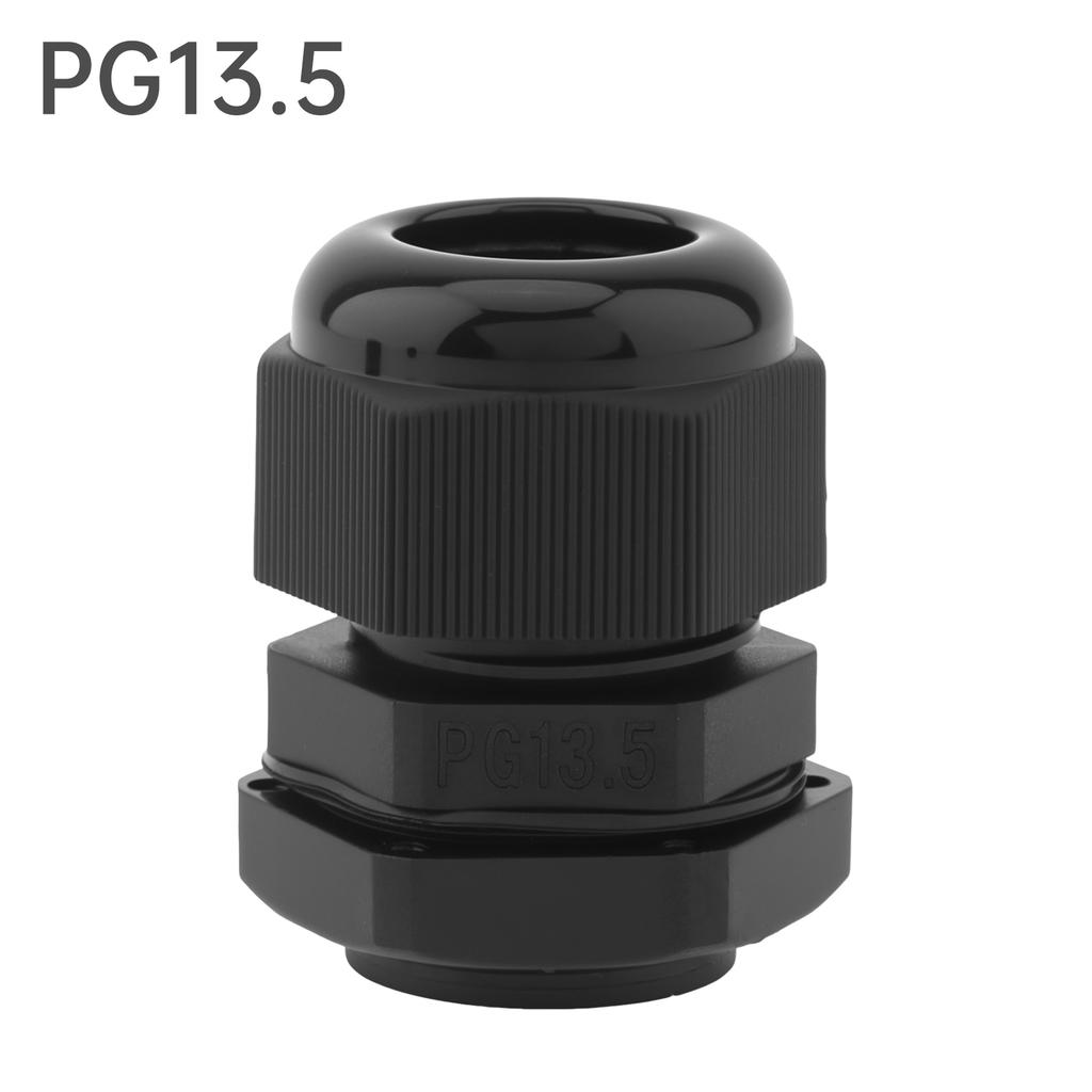 PG Cable Gland,Black Plastic Nylon Cable Connector,IP68 Waterproof Wire Glands Connector Fitting,PG7-PG19 Cable Gland,Simple Installation