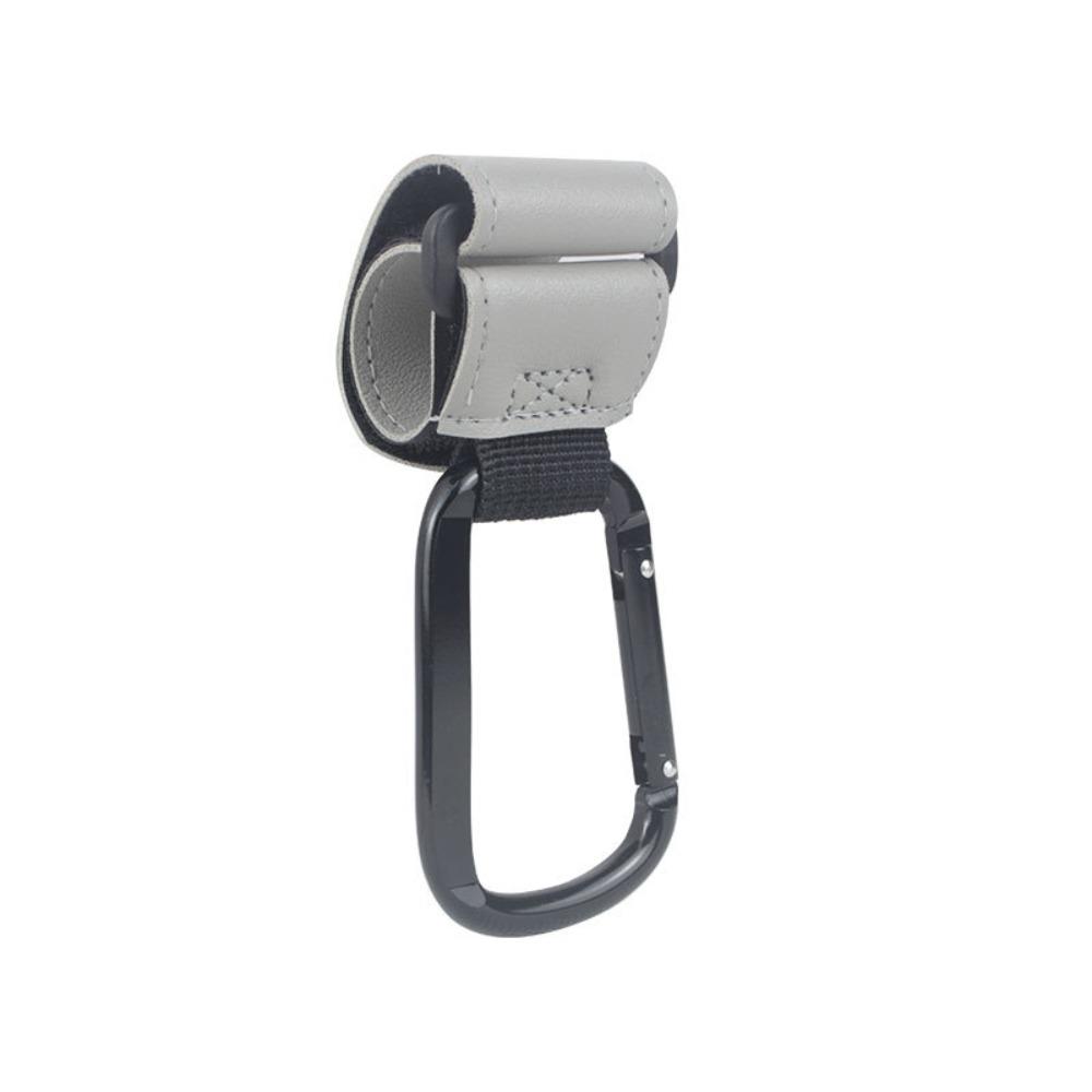 Universal Stroller Hooks Brown Carabiner Clips Ideal Stroller Accessories for Parents and Travelers