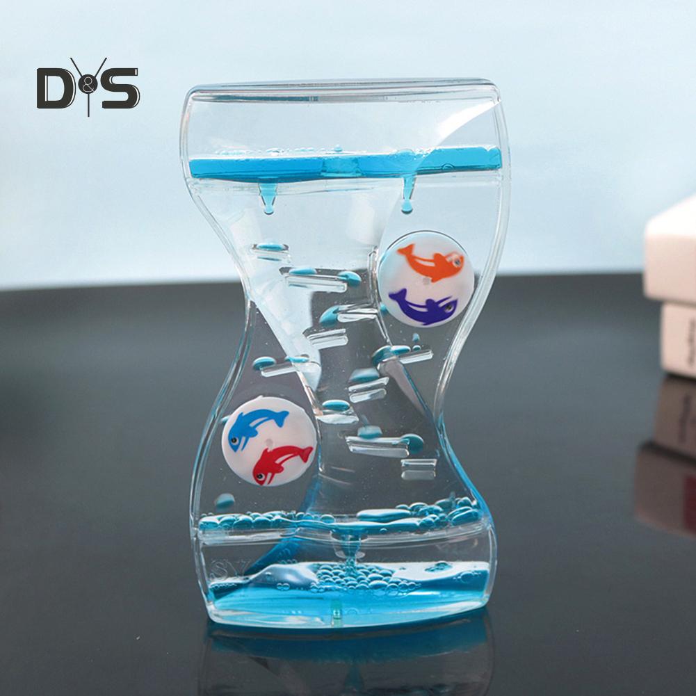 DYS домашний декор, движущиеся капельницы, масляные песочные часы, жидкий пузырьковый таймер, детский игрушечный стол