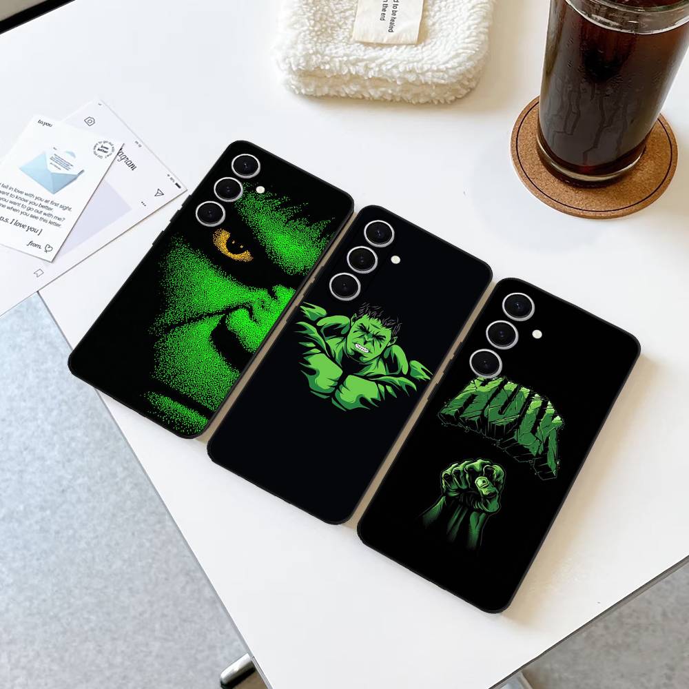 Superhero H-Hulk Phone Case For Samsung S 24 Fe 25 Ultra Plus 20 Lite 21 30 22 23 24 22 Ultra 5G Fundas