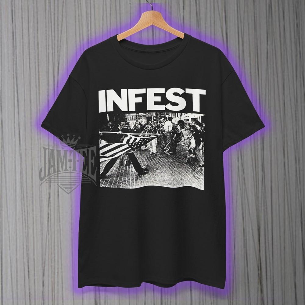 Infest Футболка infest, infest панк, панк, powerviolnce, infest футболка Унисекс Футболка