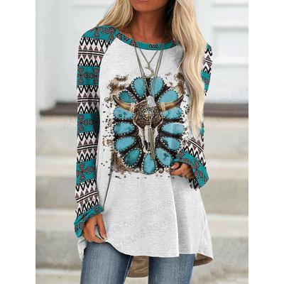 Осенне-зимняя мода с длинными рукавами, новая женская футболка, свободная версия повседневного топа с круглым вырезом, большая версия одежды