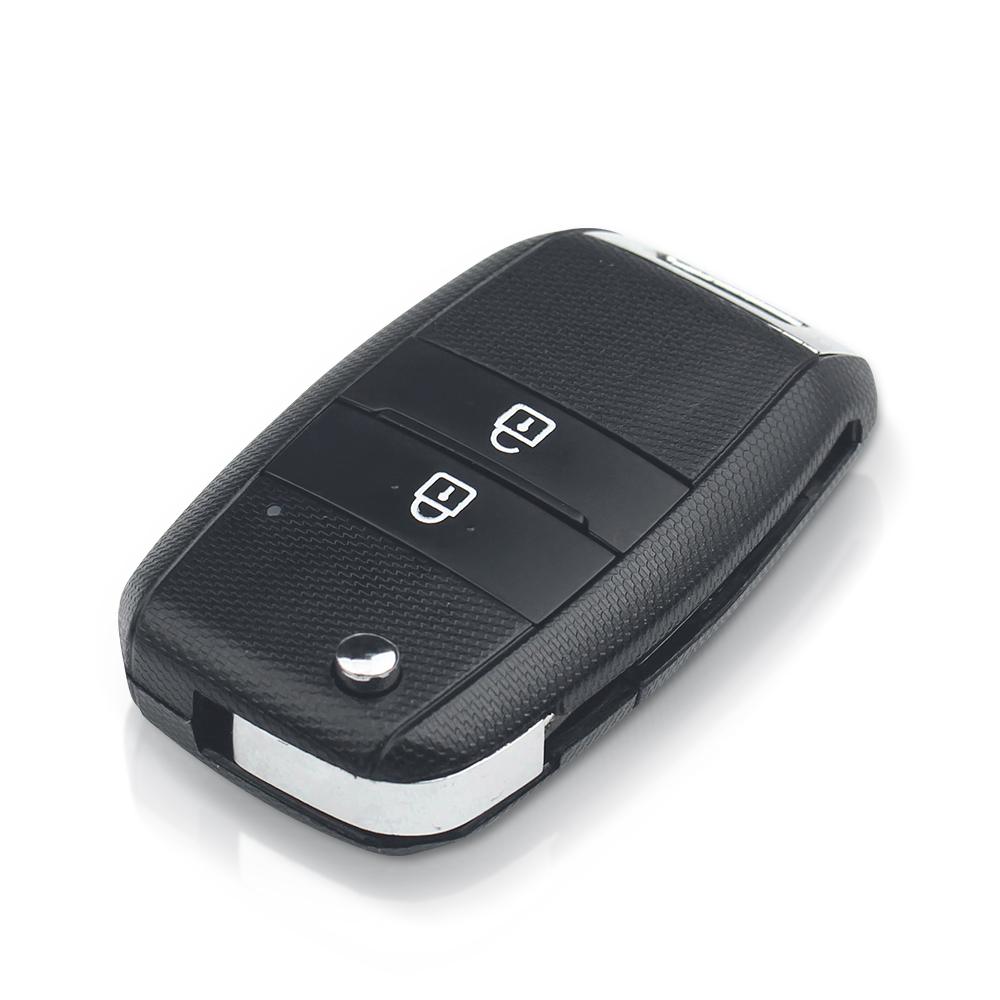 Складной Flip 2 Кнопки Чехол для Пульта ДУ Ключа Замена для Kia K3 K5 Заготовки Ключей Автомобиля Чехол Брелок Необрезанное Лезвие Hy18