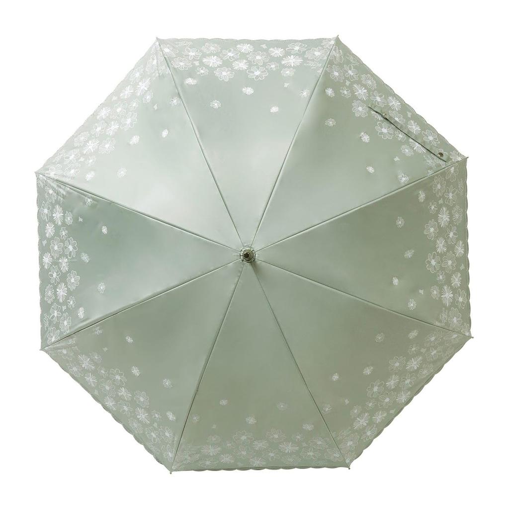 Moonbat en Long Для Солнца и Легкого Тепла УФ Scala Зеленый [Lanvin Bleu] Зонт от солнца, Зонт, Женский, Дождь, Первоклассная Блокировка, Блокировка, Защита,