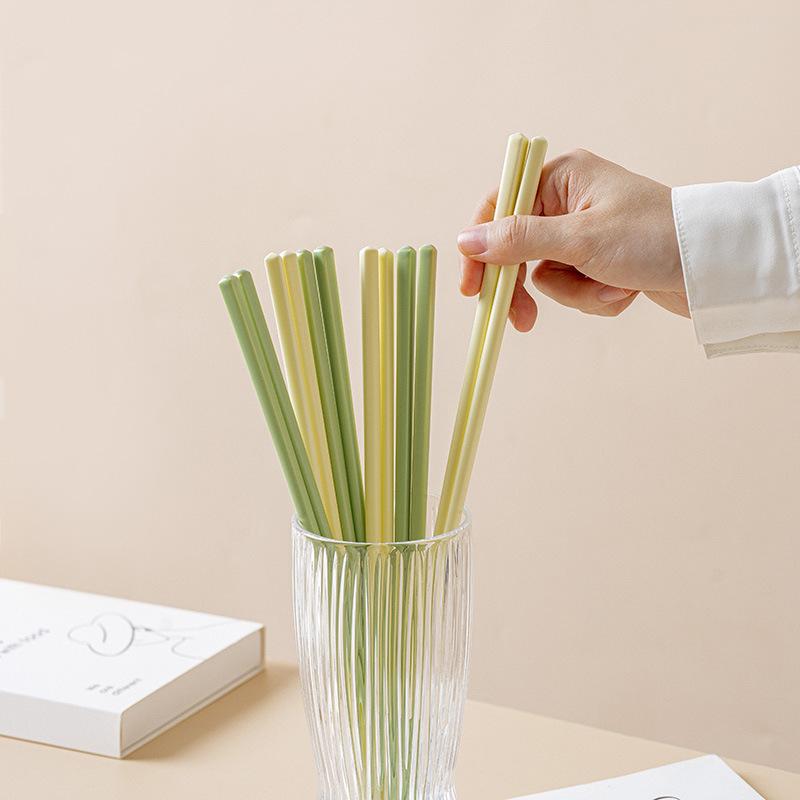 5Pairs Ceramic Chopsticks Japanese Gift Box Gift Reusable Food Sticks Antibacterial Anti-slip Simple Chopsticks Tableware New