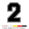 Figures 2 Racing Number Decal Helmet Racing Vinyl Cut Decals Motorcycle Accessories Car Sticker