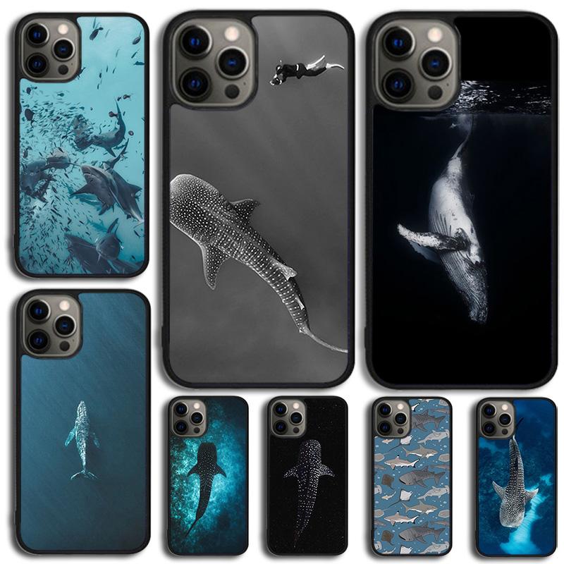 Чехол для телефона Рыба Китовый Акула Для iPhone 17 Air 16 15 14 13 12 11 Pro Max Plus Max Cover Shell coque